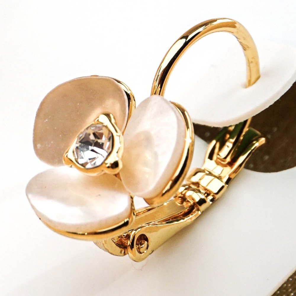 Kate Spade Disco Pansy Leverback Earrings - Picture 5 of 5